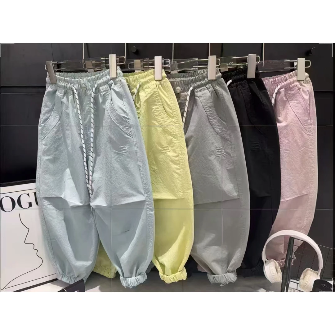 【现货】儿童夏季速干裤防蚊柔软薄款休闲透气时尚儿童裤