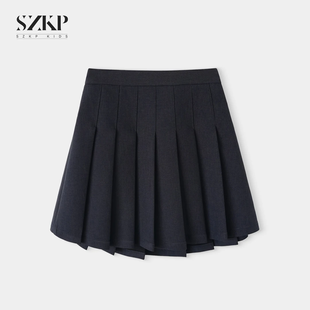 SZKP春季新款裙子女童装中大童儿童时尚百搭女孩百褶裙YNQC550289