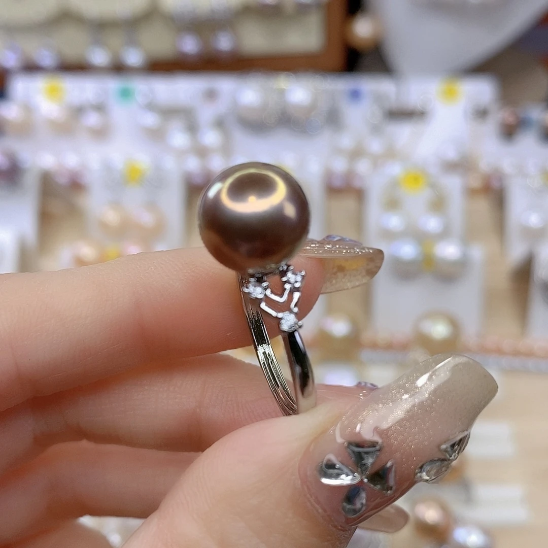 戒指合金淡水珍珠