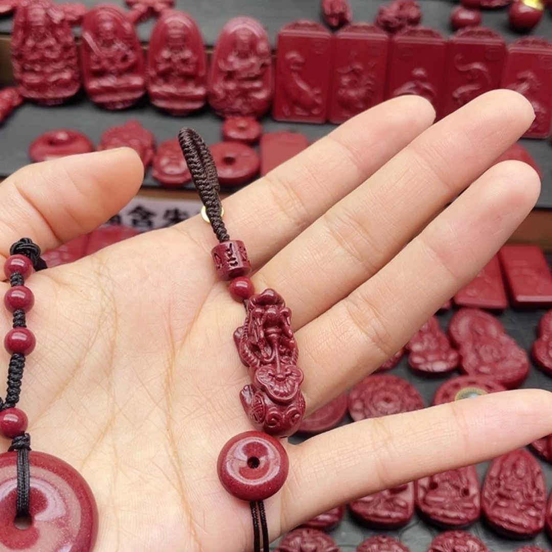铁合金花岗石朱砂钥匙扣1111111