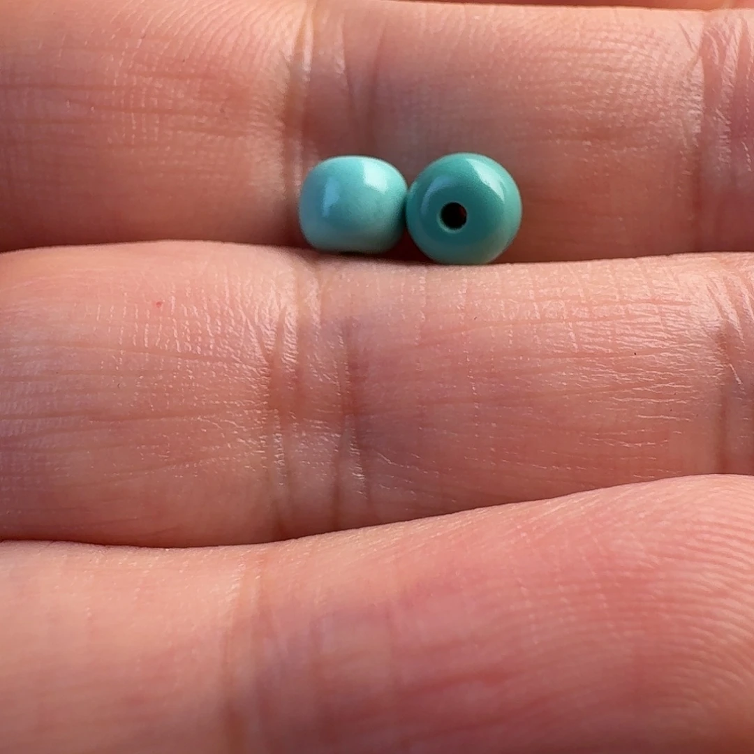 ****r绿松石未镶嵌珠宝奇石5.8mm