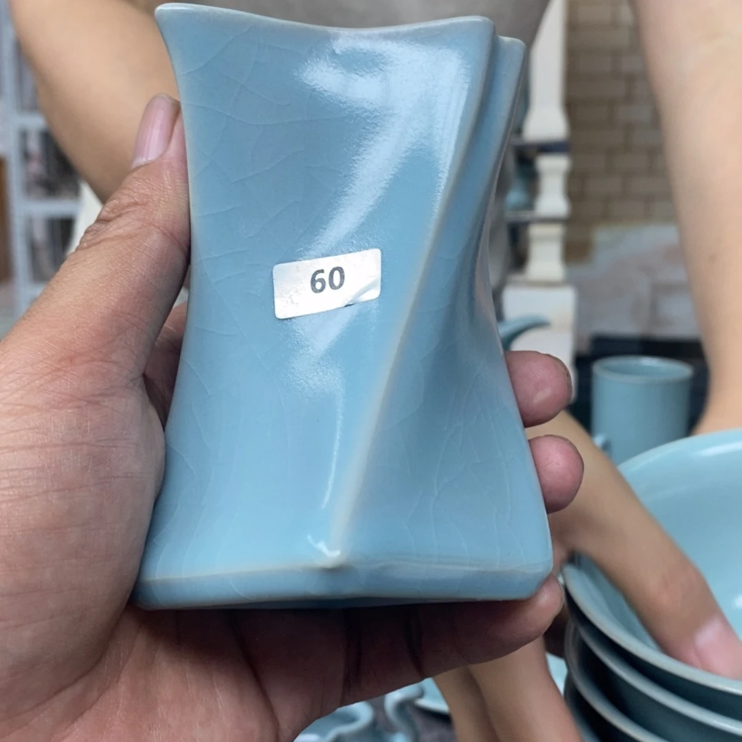 抱朴汝瓷仿古微瑕浮*