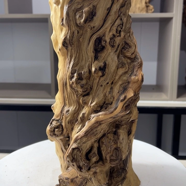 木石榴木榴疤柱子花架底座摆件