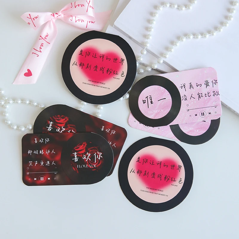 七夕新款唱片机卡片NFC功能“会唱歌的卡片”花束包装