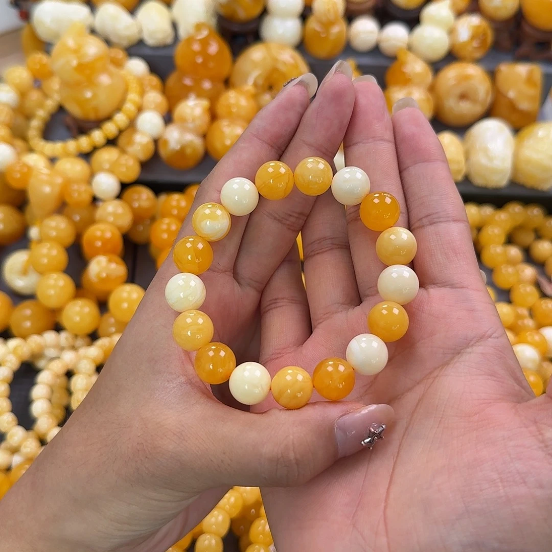 蜜蜡未镶嵌珠宝奇石12mm