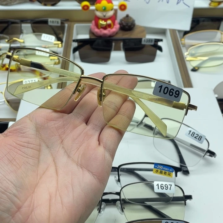 竹叶青半框眼镜 1069