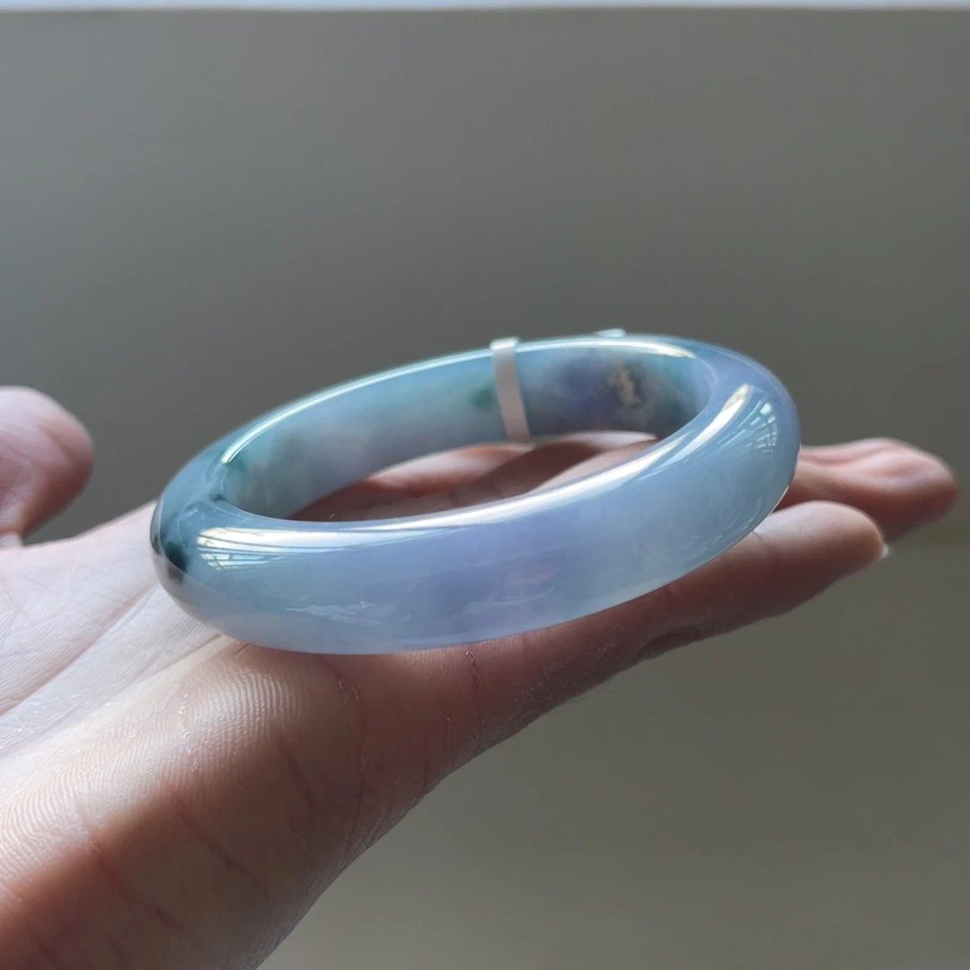 翡翠未镶嵌手镯54.5圈三天鉴赏期