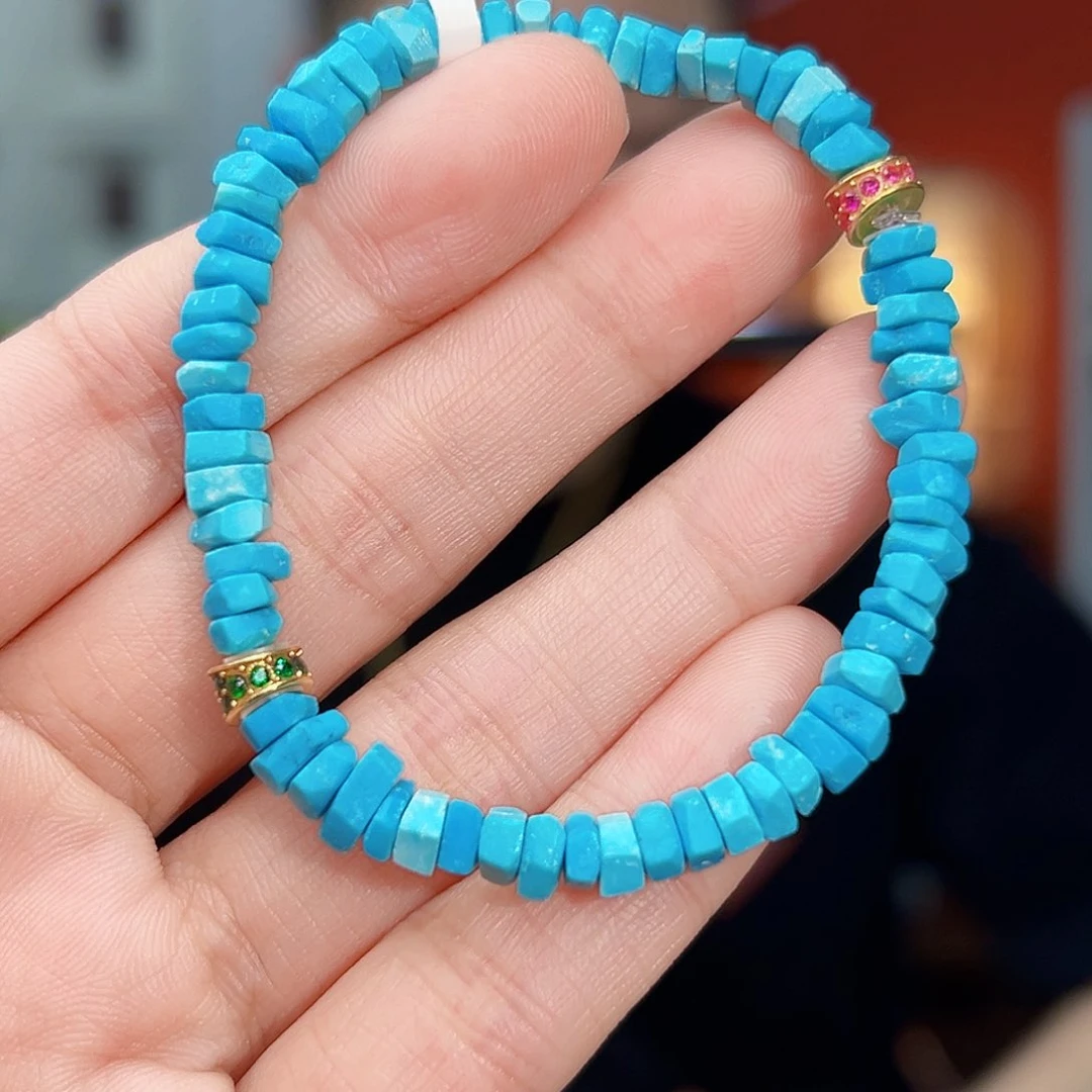 18K金镶嵌绿松石珠宝奇石