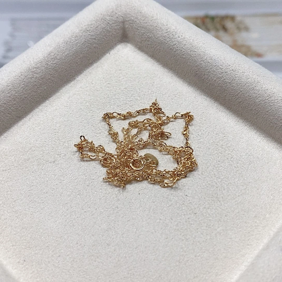 吊坠925银无项链金色有11