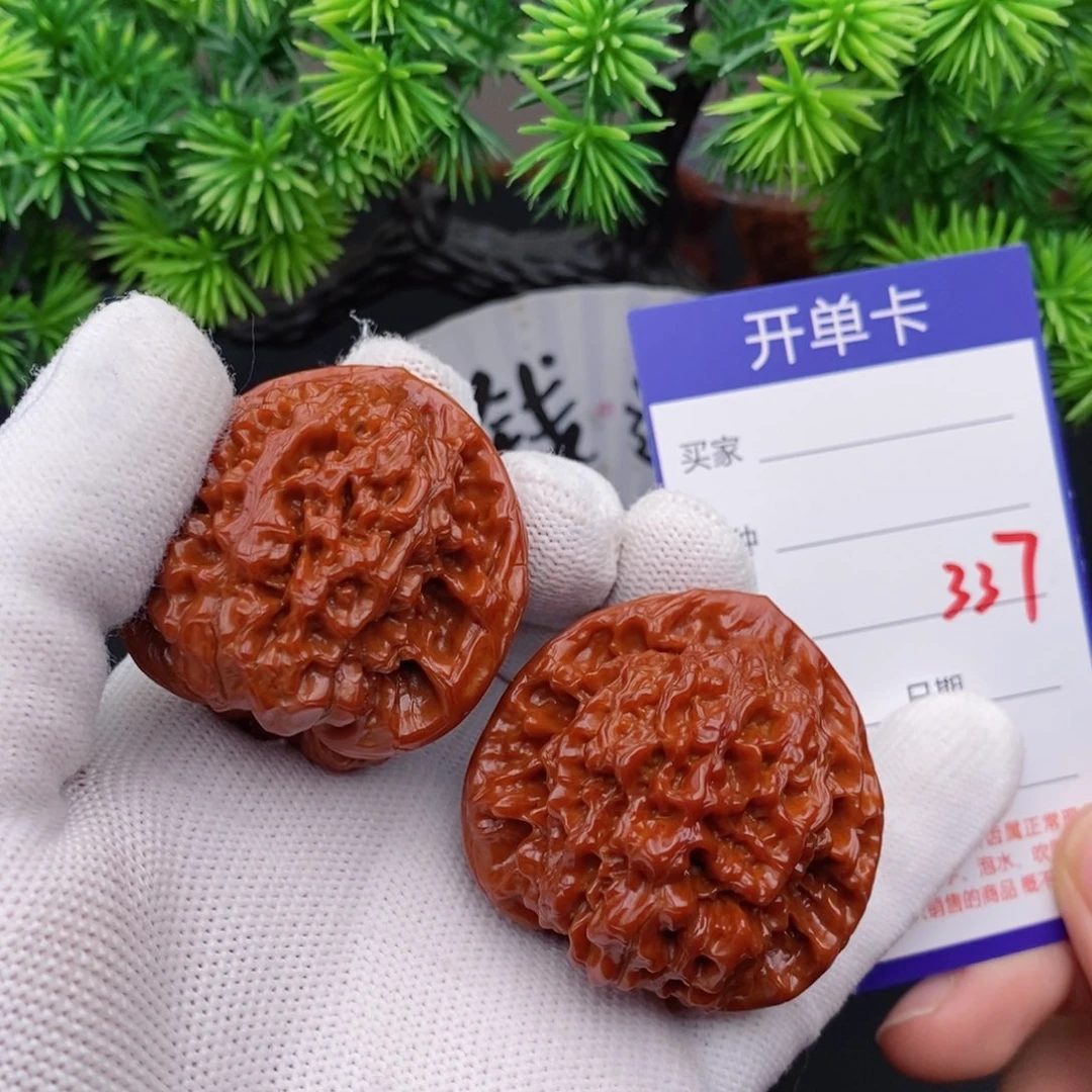 文玩核桃把件43官帽337