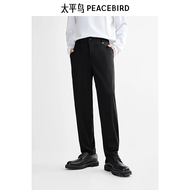 【小黑裤】太平鸟男装休闲裤25秋季新款弹力通勤西装裤BAGBF1195
