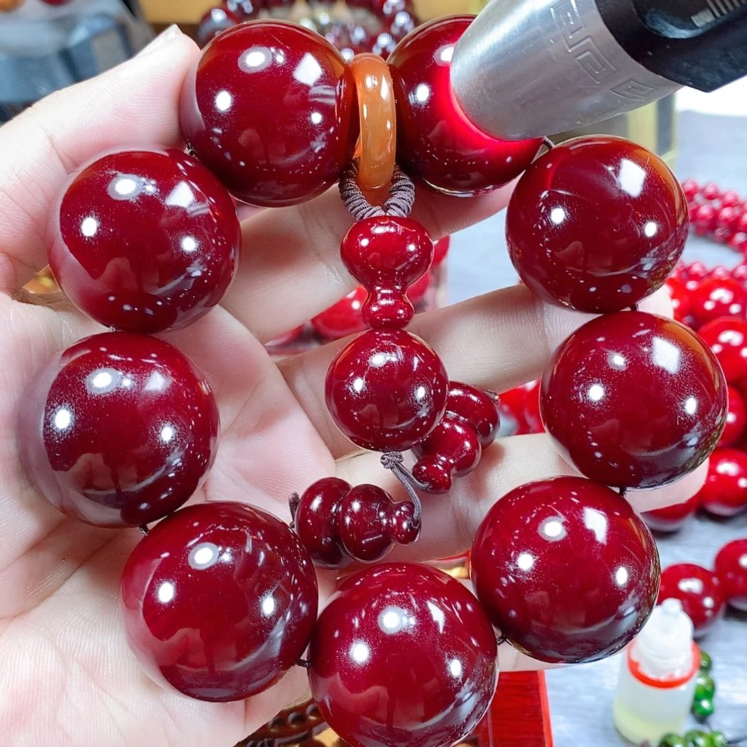 贝壳杉（血龙木）手串/手链3.0高透料血龙木