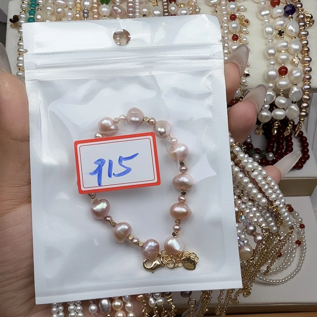 D***啦淡水珍珠手绳钛钢