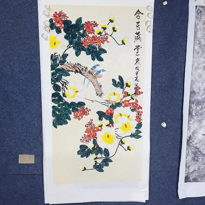 国画国画花鸟画作品