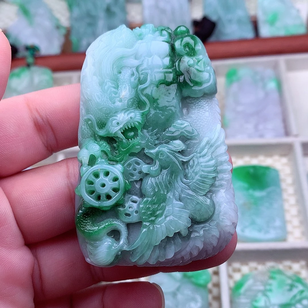 翡翠未镶嵌吊坠(不含链)