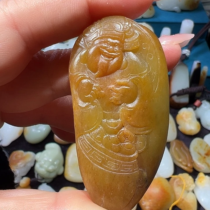 和田玉未镶嵌吊坠(不含链)