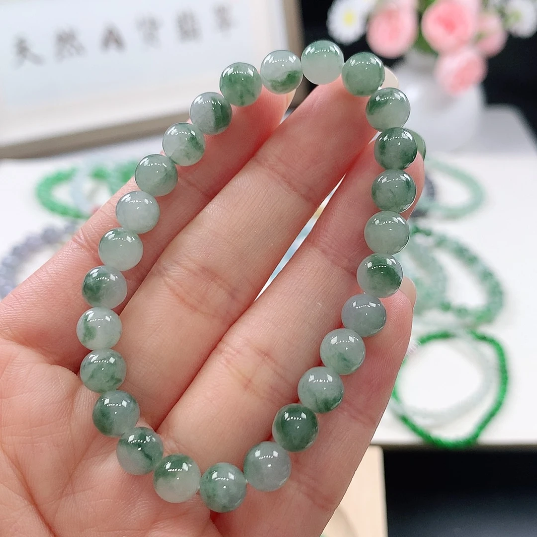 翡翠未镶嵌手链手链7mm