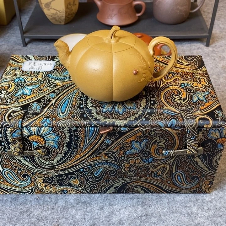 茶壶紫砂段泥全手工南瓜壶