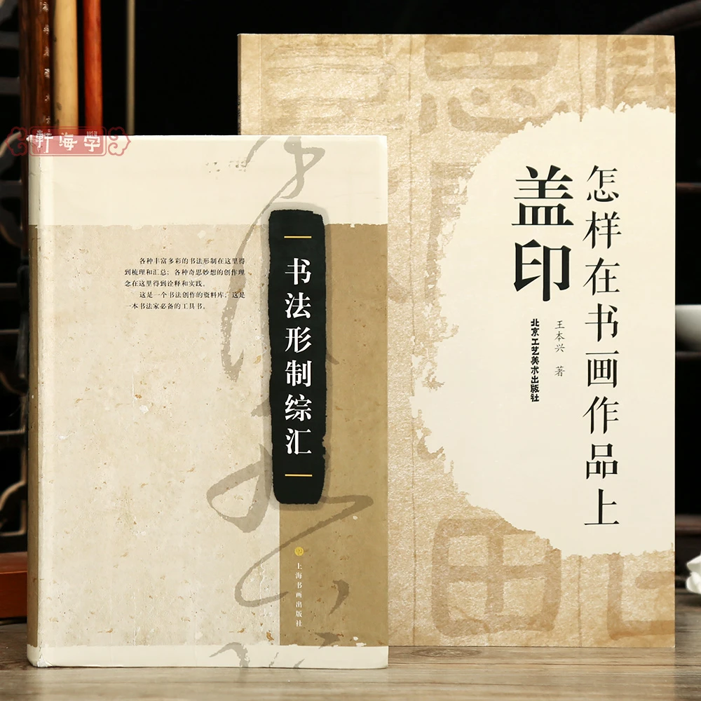 共2本书法形制综汇怎样在书画作品上盖印印章种类作品用印赏析工