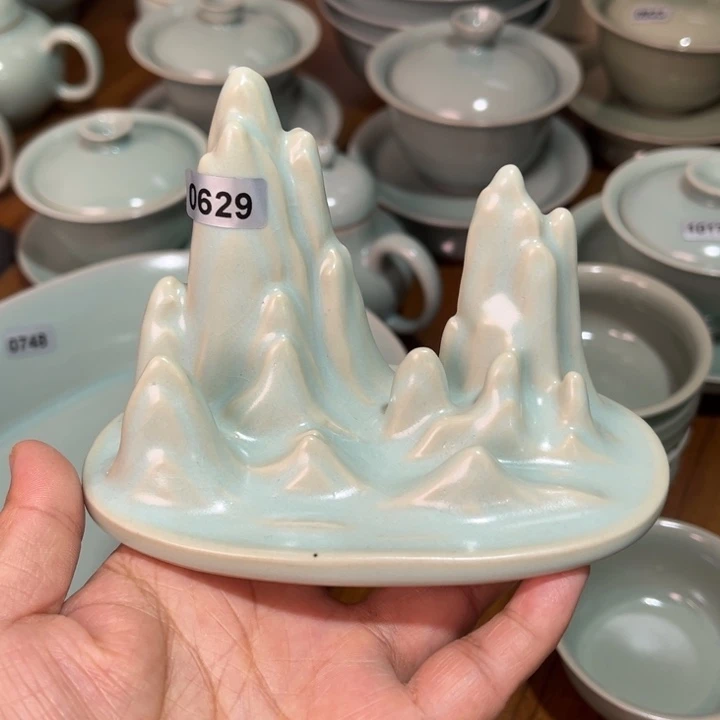 杯子0629，青鸾汝瓷原矿釉