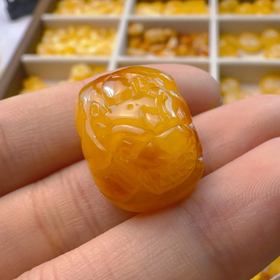 未镶嵌琥珀珠宝奇石3.04g 全品吊坠孔
