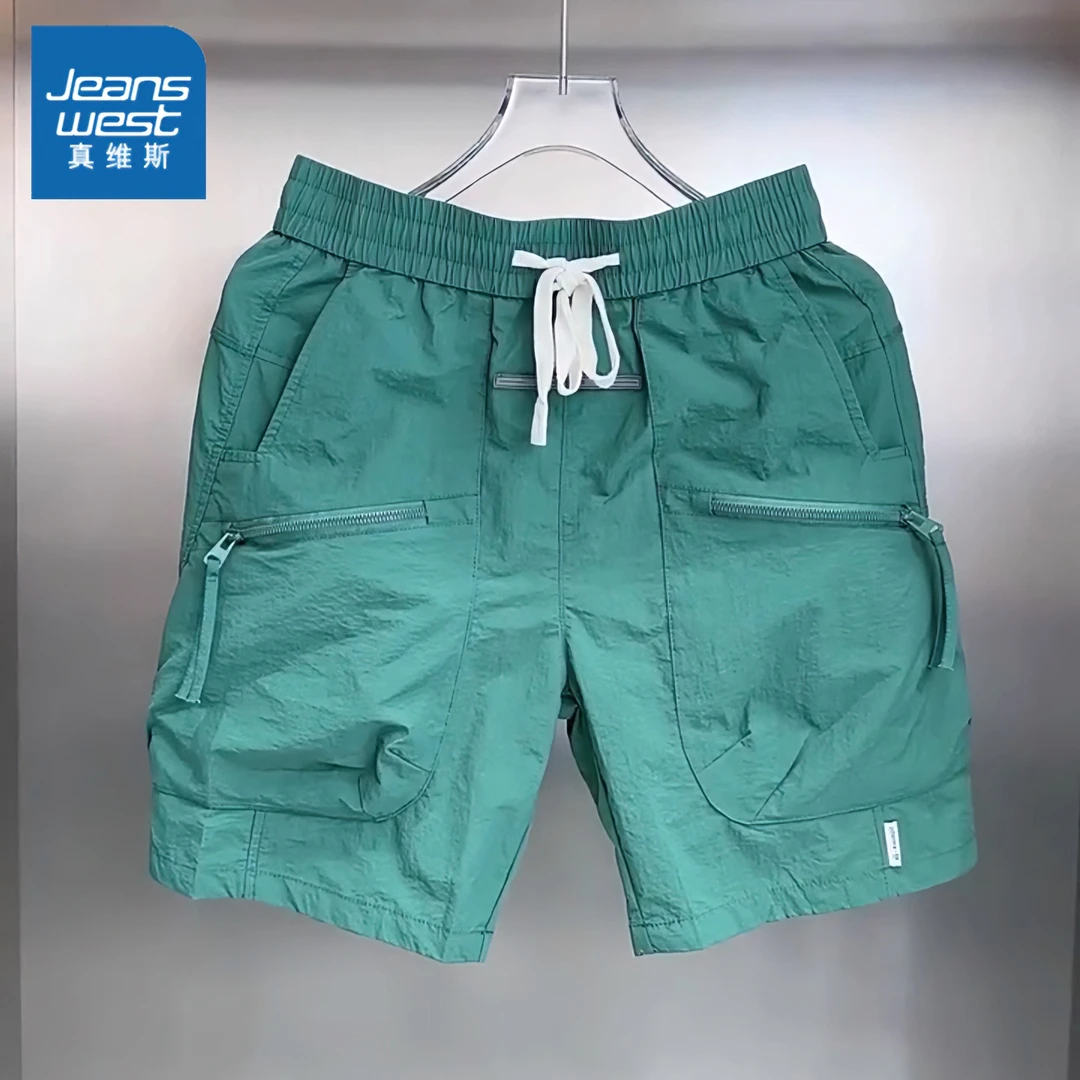 Jeanswest/真维斯韩版短裤男士2025新款时尚百搭潮牌休闲工装裤子