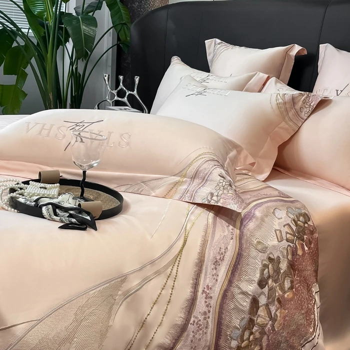 2025新款纯棉绣花四件套—琉璃