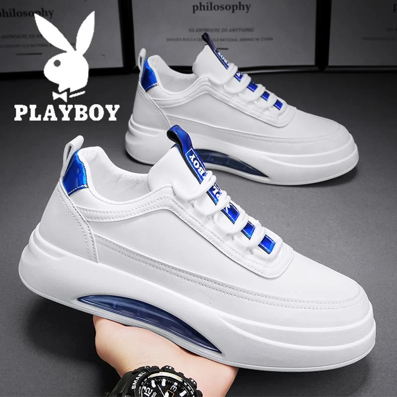花花公子男鞋冬季2025新款时尚休闲百搭耐磨气垫鞋厚底增高运动鞋