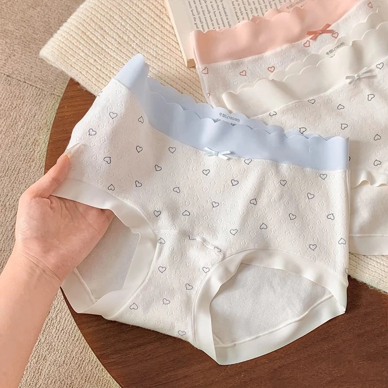 【新疆长绒棉】女大童10A抗菌内裤100%纯棉抵挡少女三角内裤