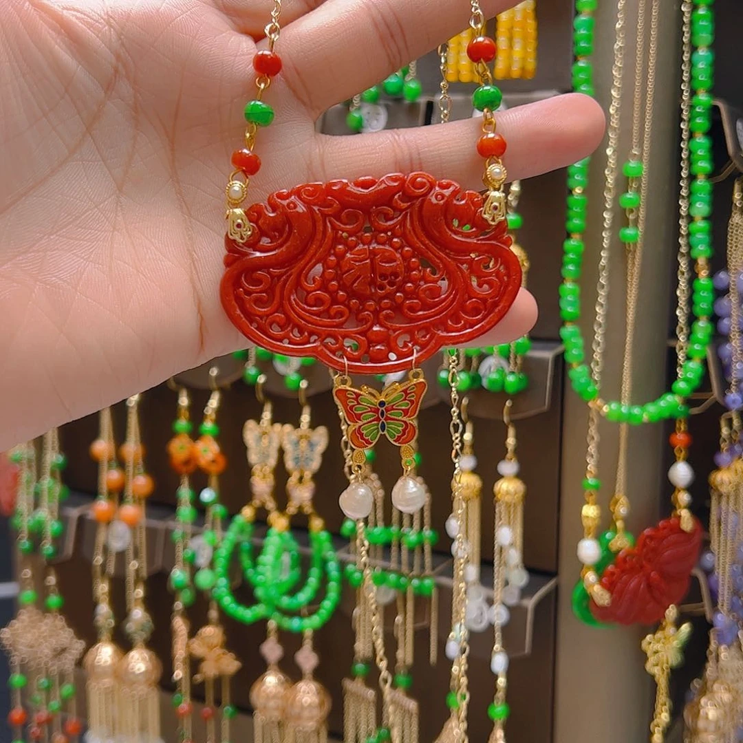 翡翠合金耳饰翡翠