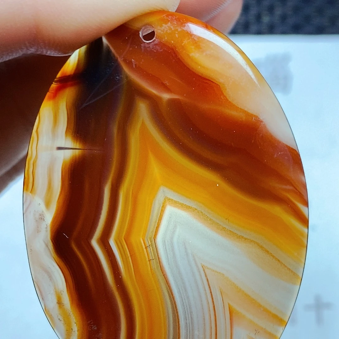 玛瑙/玉髓颈饰未镶嵌蓝*387