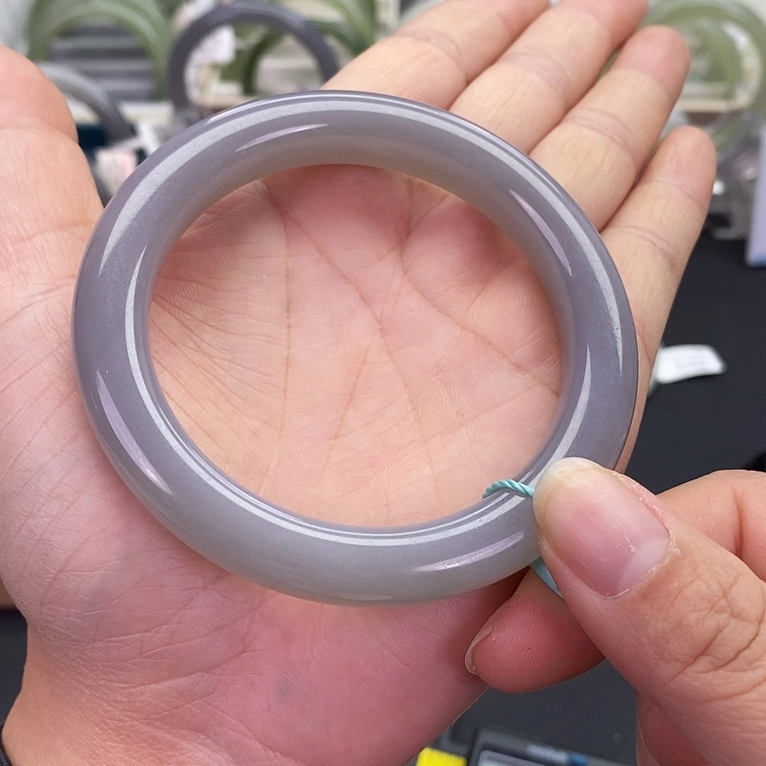 和田玉未镶嵌手镯58.59