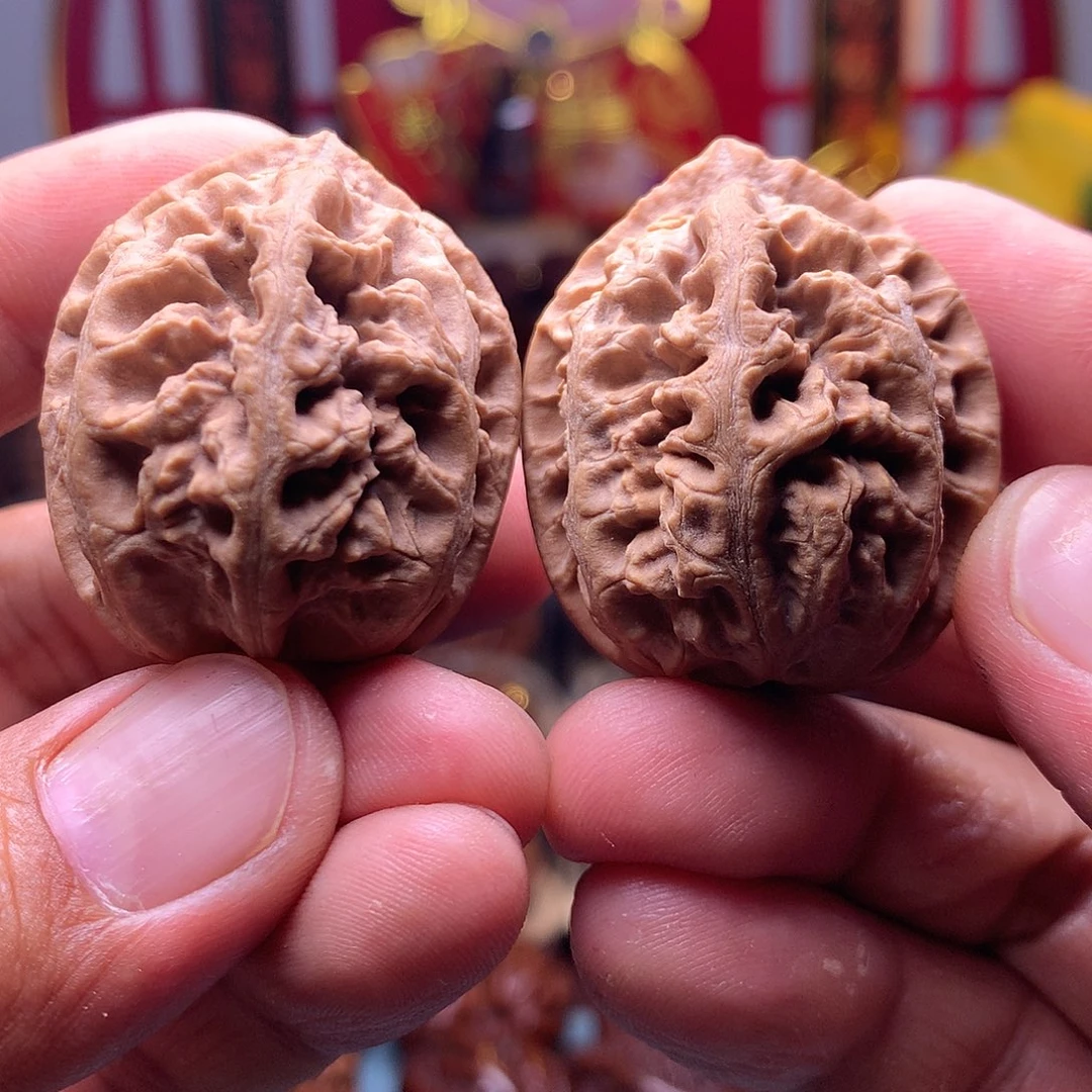 文玩核桃把件东北楸子文玩核桃