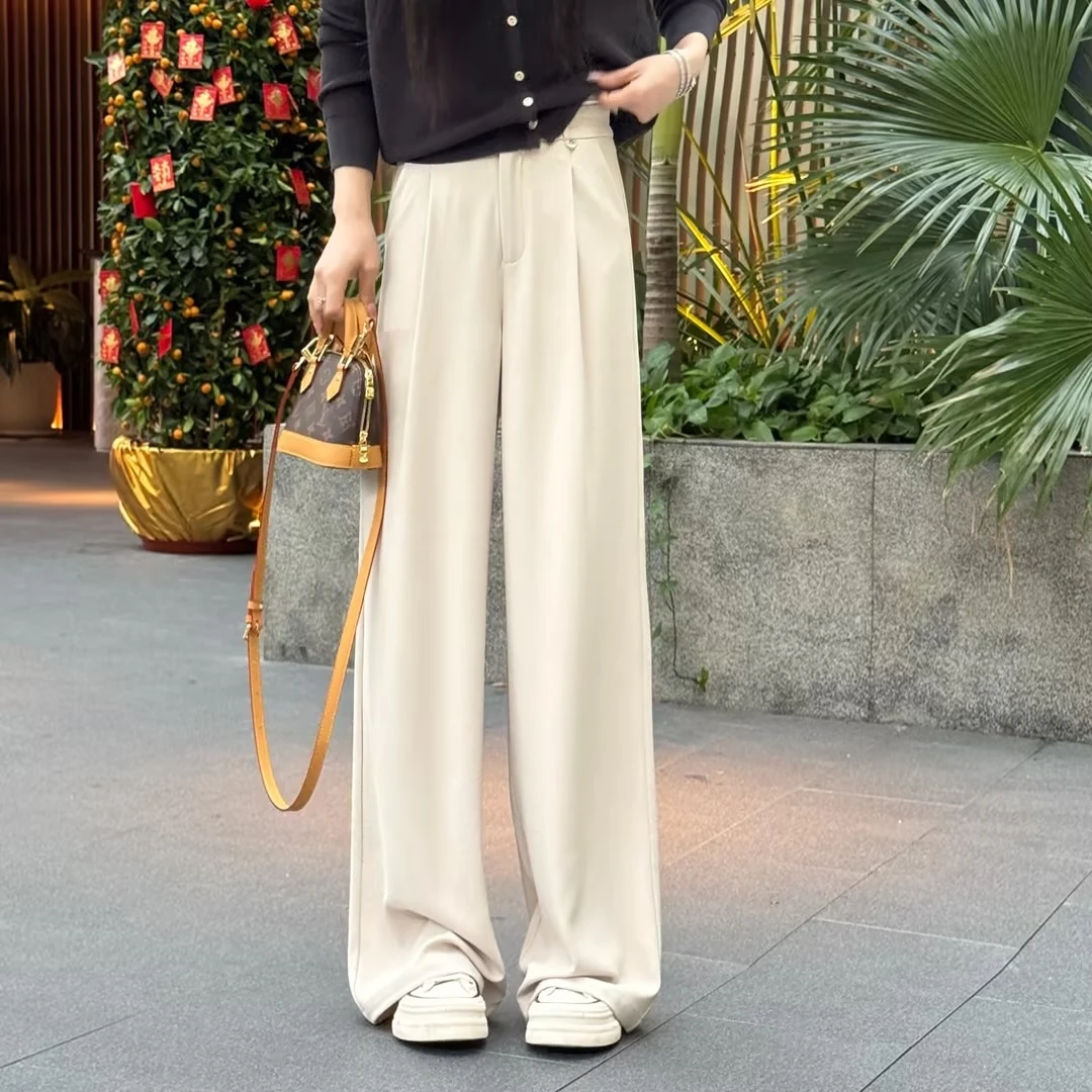 宿慕SUMU 女款直筒西装裤 2-14春季2025新款时尚休闲裤M0002M