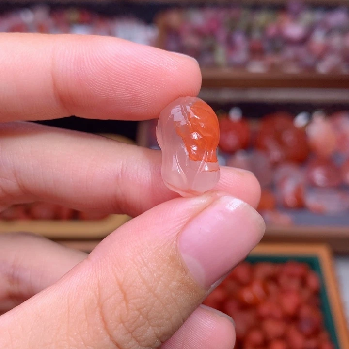 未镶嵌南红南红玛瑙白菜