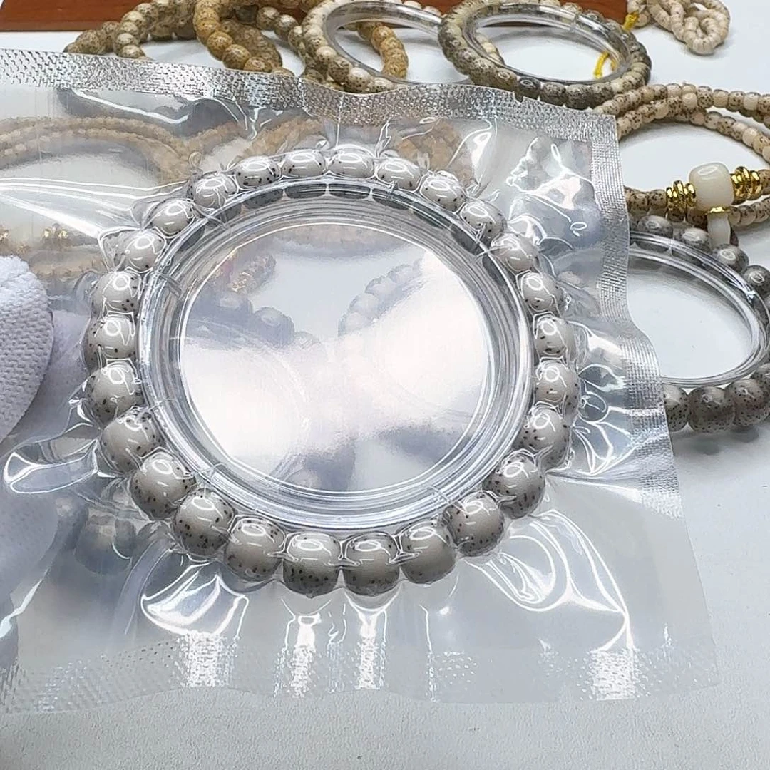 星月菩提吊坠45梵天冰白大白鲨河豚9左右单圈