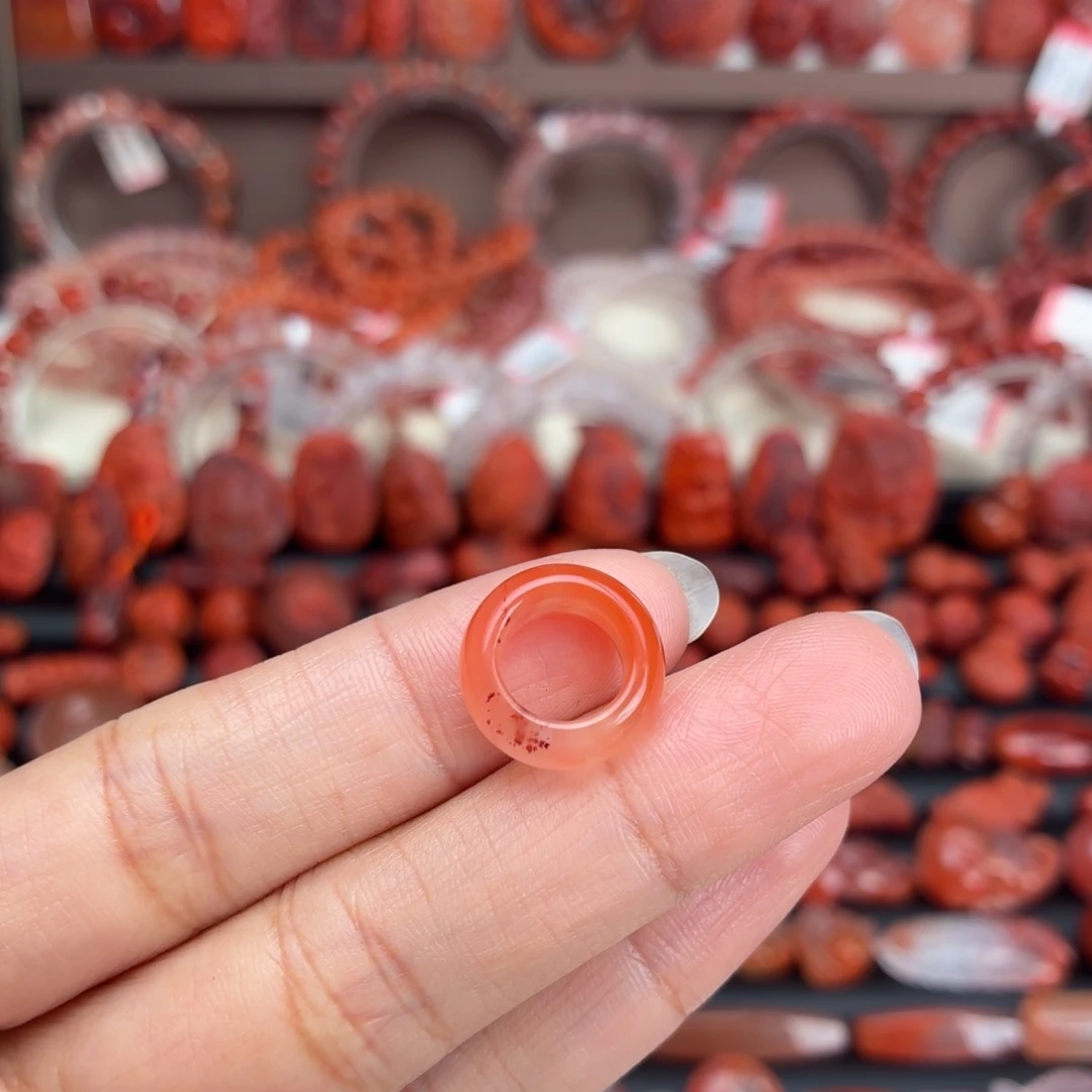 南红玛瑙未镶嵌颈饰跑环9+