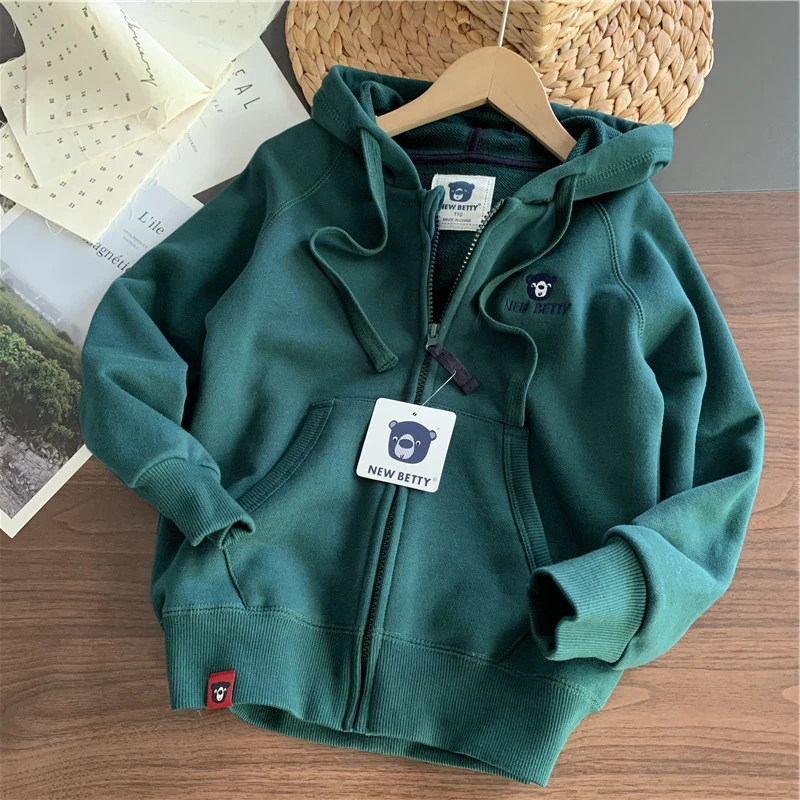 WT1374 小熊五色连帽外套