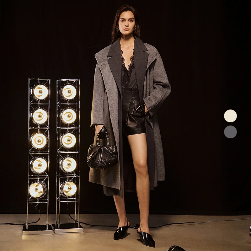 【流光风】IRO Night 混纺大衣外套长款纯色含桑蚕丝轻奢冬季高级感