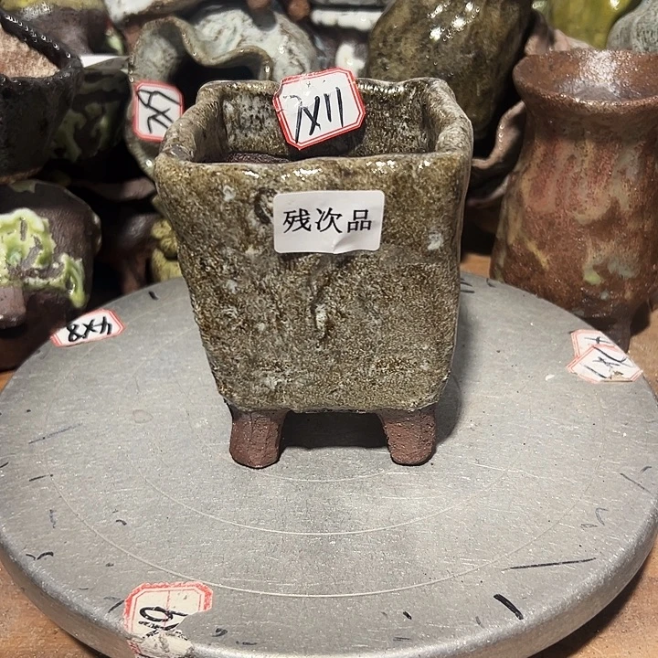 粗陶花盆，现在都手工花盆，