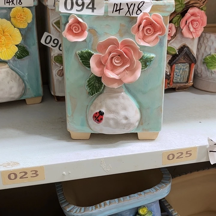 紫砂花盆粗陶材质多肉花盆