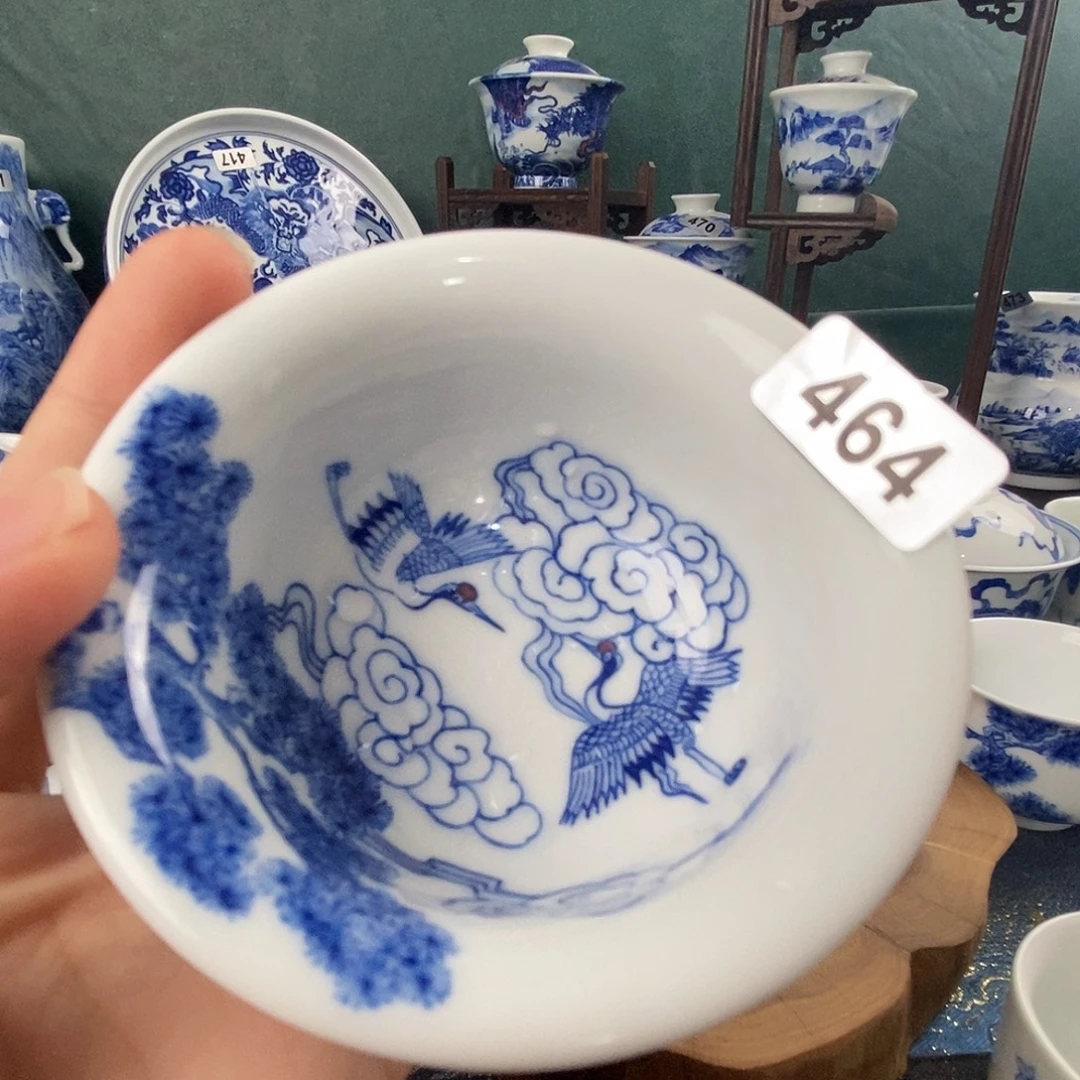 瓷片景德镇手绘青花茶器464