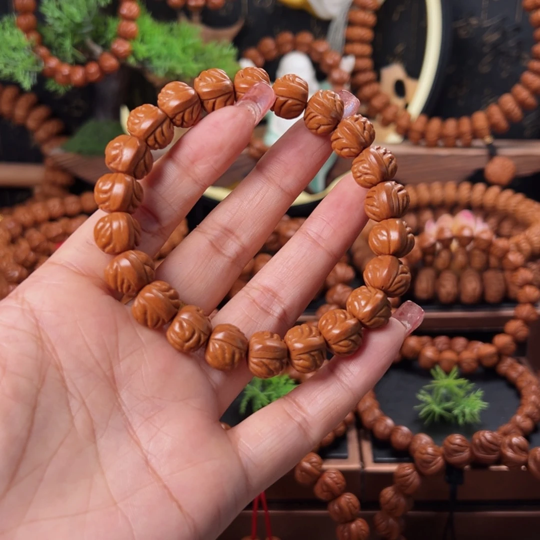 桃核手串13精品小金豆单圈