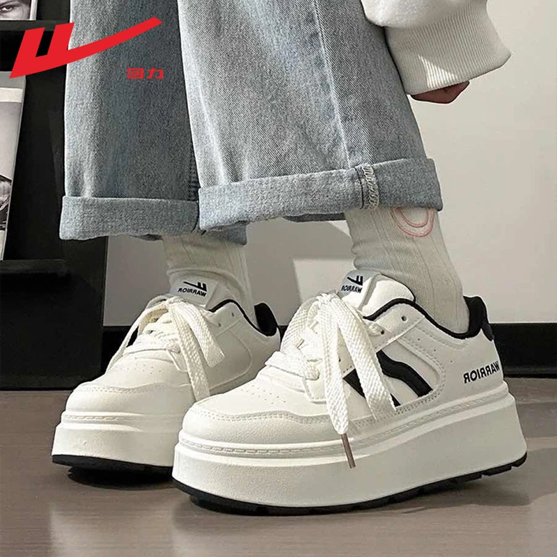 回力女鞋小白鞋女款2025新款秋季爆款厚底增高百搭鞋女运动板鞋女