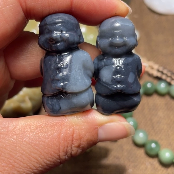 和田玉未镶嵌挂件拍一发一