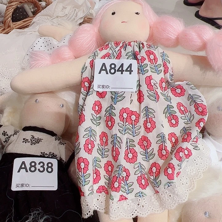 雨妈推荐小花红头发手工娃娃