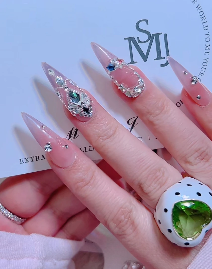 满饰纪|S402「」轻奢钻饰超闪穿戴甲手工穿戴甲堆钻