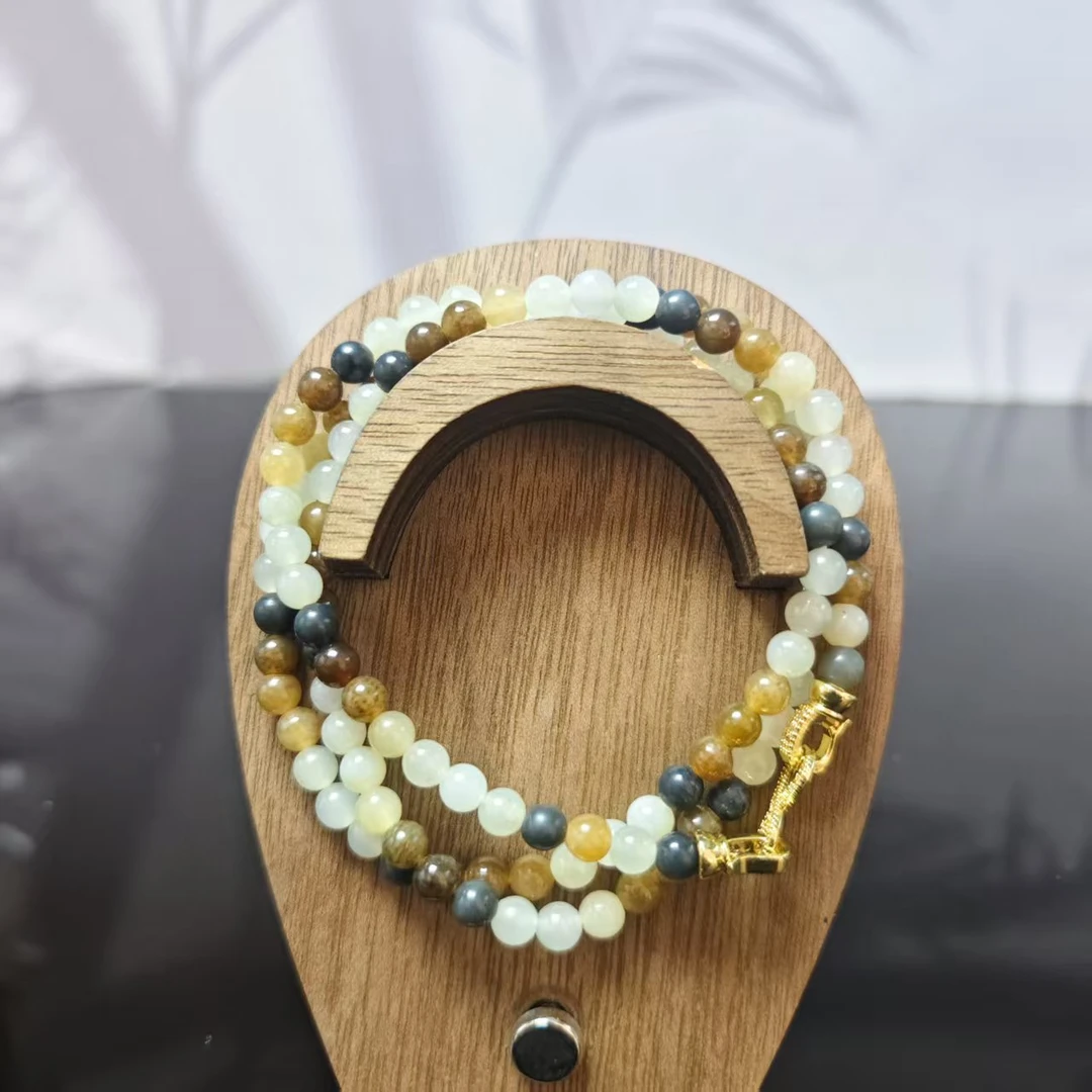 Z和田玉多宝圆珠项链（卡5）1812