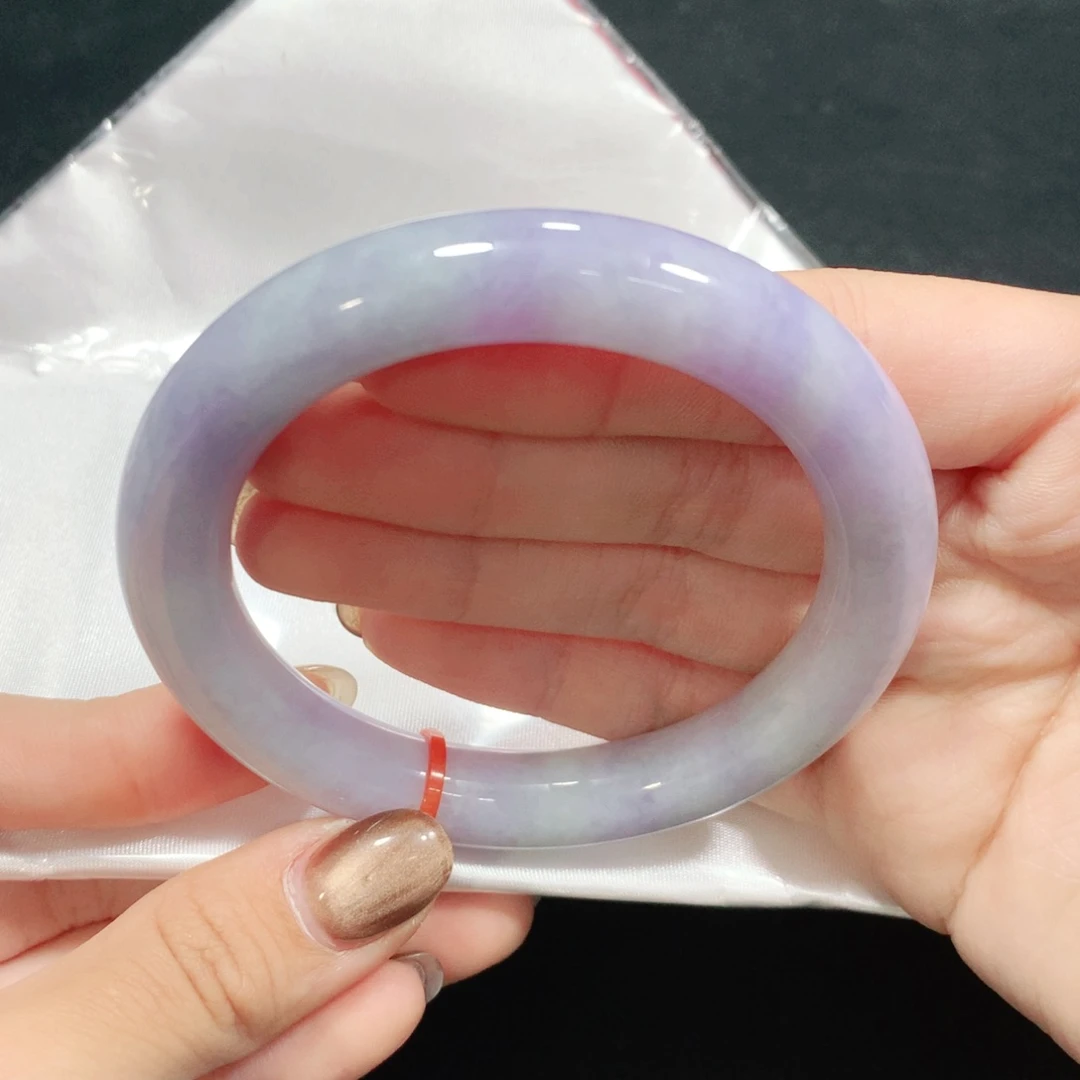 翡翠未镶嵌手镯5657圈圆条捡漏