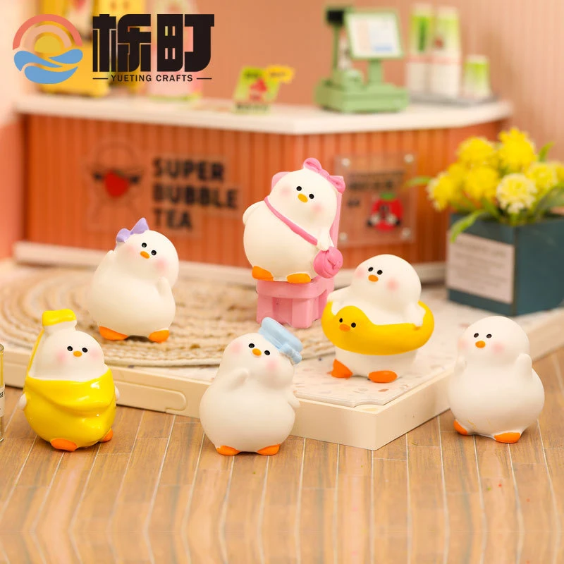 【双许愿+对对碰】可爱小肥鹅树脂工艺品汽车摆件家居装饰品礼品